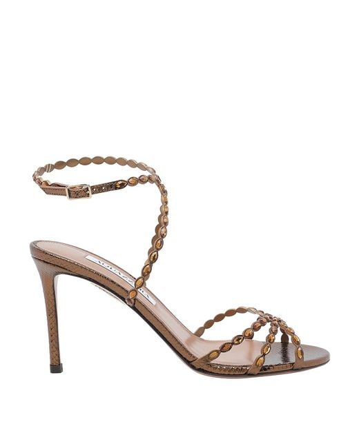 Aquazzura Metallic Love Struck Pump Sandals