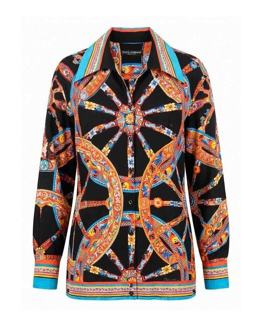 Dolce & Gabbana Black Printed Shirt