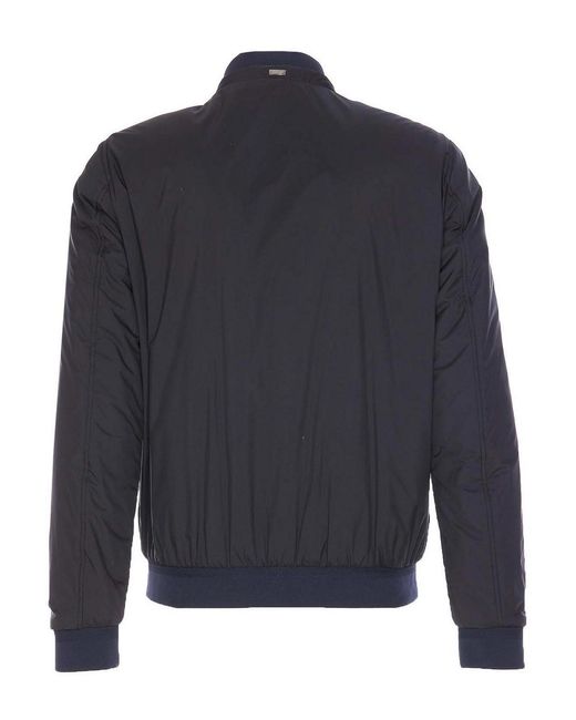 Herno Blue Casual Jacket for men