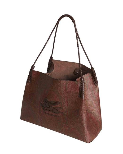 Etro Brown Libra Medium Tote