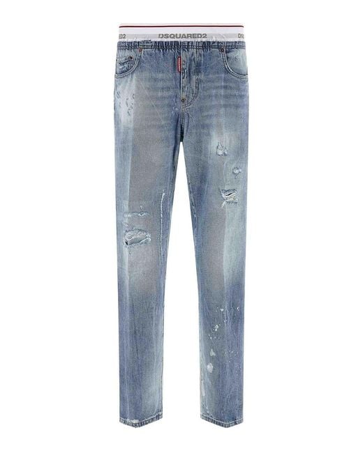 DSquared² Blue Denim Jogger Jeans for men