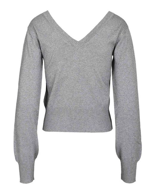 Vivienne Westwood Gray Beatrice Cotton And Cashmere Sweater