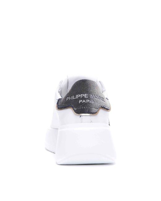 Philippe Model White Tres Temple Low Sneakers
