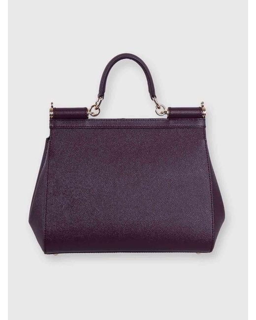 Dolce & Gabbana Purple Sicily Grande Handbag