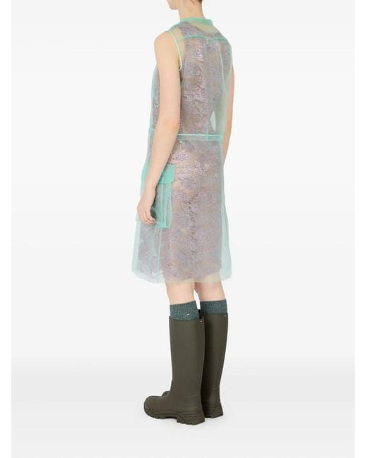Maison Margiela Gray Layered Mini Dress