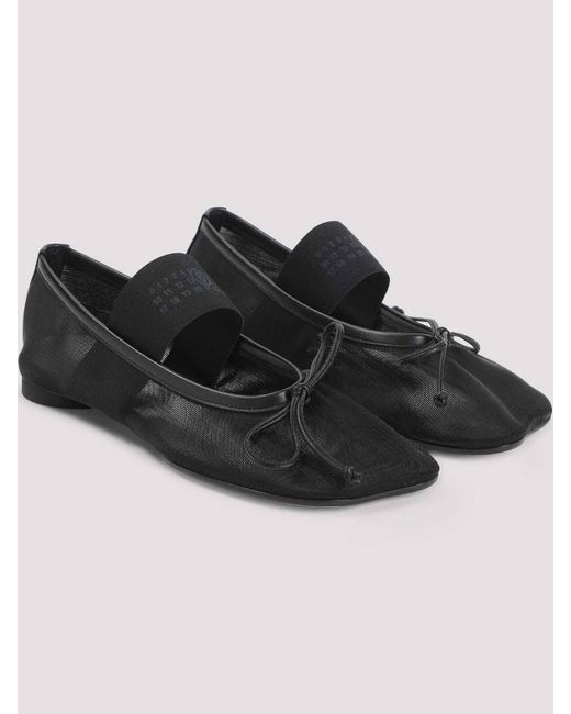 MM6 by Maison Martin Margiela Black Ballet Shoes