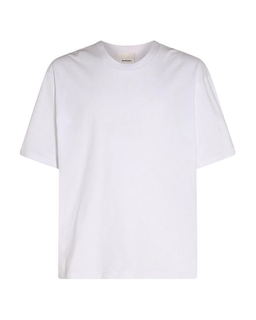 Isabel Marant White Cotton T-Shirt for men