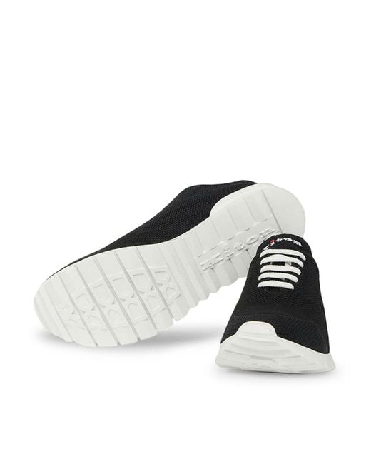 Kiton Black Running Sneakers for men