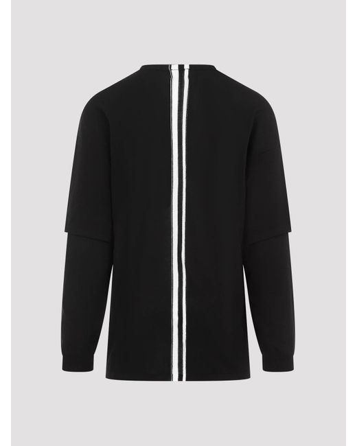 Mordecai Black Fresco Double Layer Sweater for men