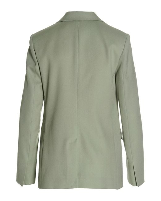 Lanvin Green Wool Single Breast Blazer Jacket