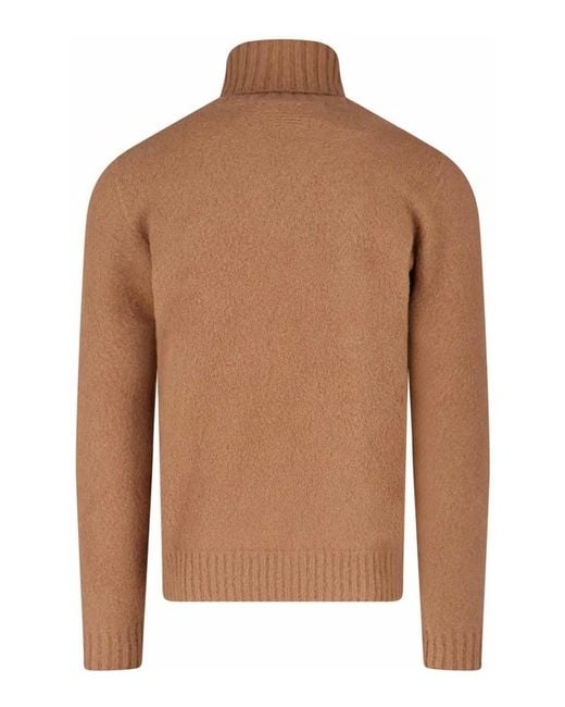 Drumohr Brown High Neck Sweater for men