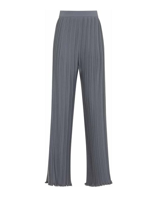 Lanvin Blue Pleated Trousers