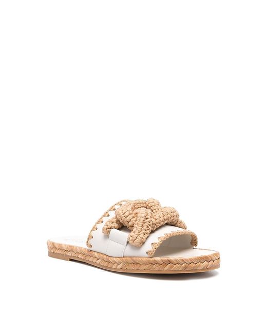 Tod's White Kate Crochet Sandals