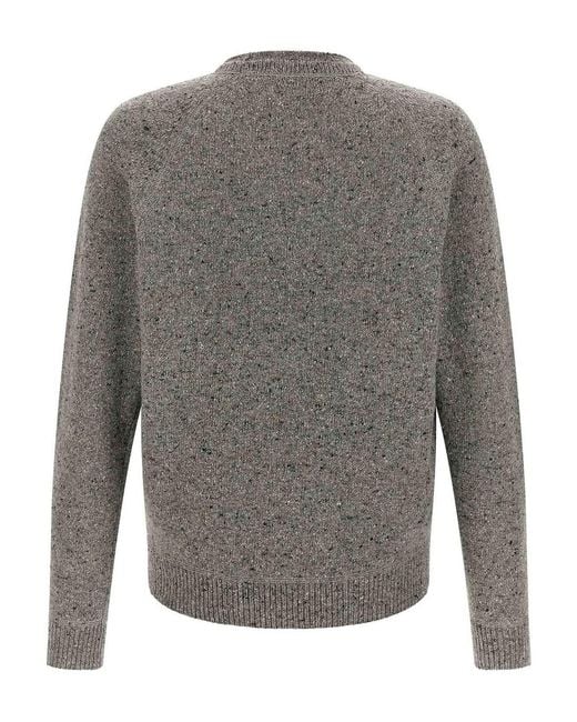 DSquared² Gray Knop Yarn' Sweater for men