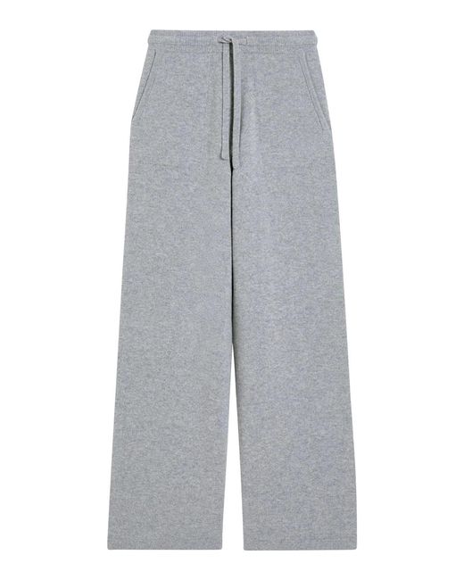 Max Mara Gray Smmpietra Drawstring Pants