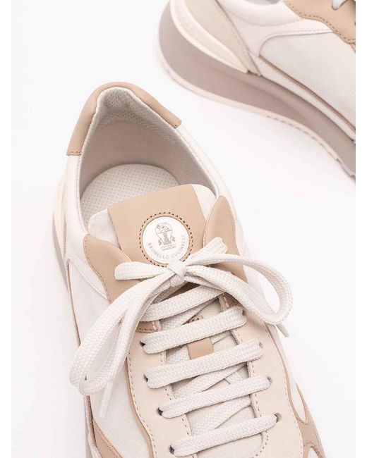 Brunello Cucinelli Natural Sneakers for men