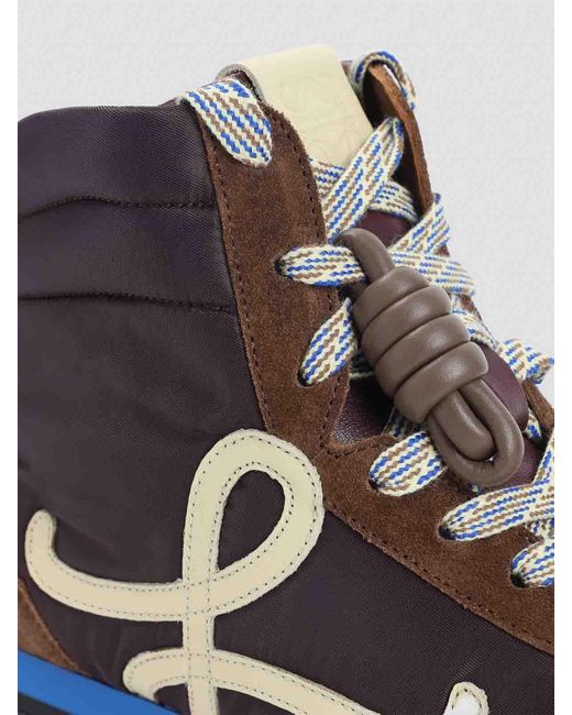 Loewe White Ballet Runner 20 High Top Sneakers