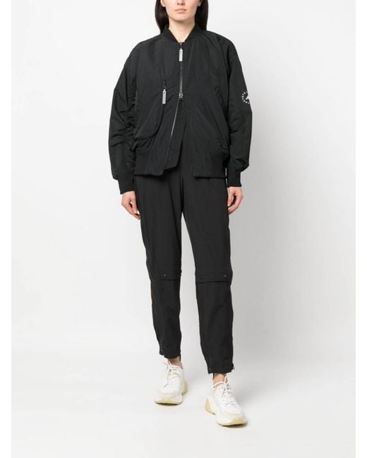 Adidas By Stella McCartney Black Logo-print Lightweight Jacket