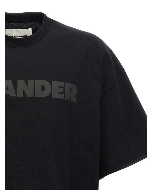 Jil Sander Black Cotton T-Shirt for men