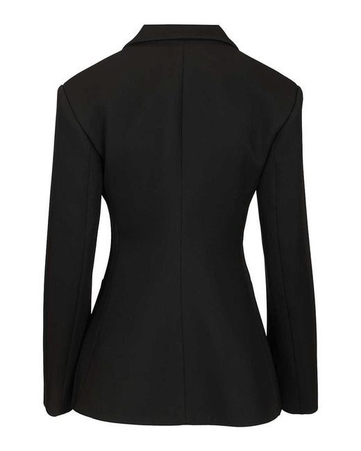 Loewe Black Wool Blend Single Breasted Blazer Jacket