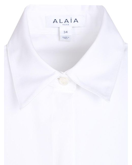Alaïa White Asymmetrical Shirt