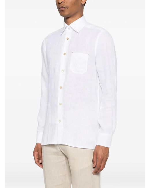 Kiton White 'Nerano' Shirt for men