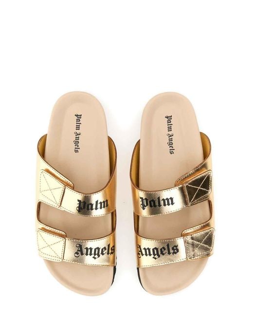 Palm Angels White Sandal With Logo