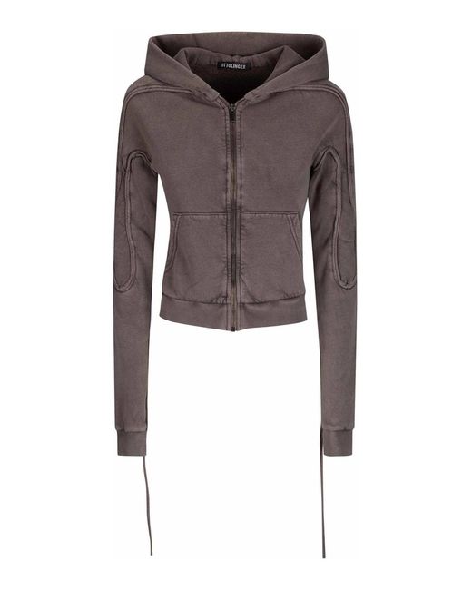 OTTOLINGER Brown Sutured Zip Hoodie