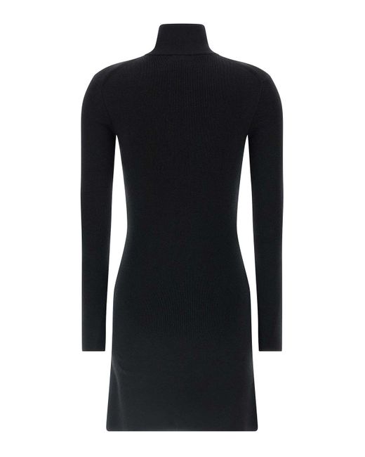 Courreges Blue Wool Knit Dress