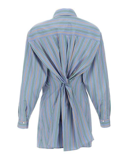 Etro Blue Striped Shirt