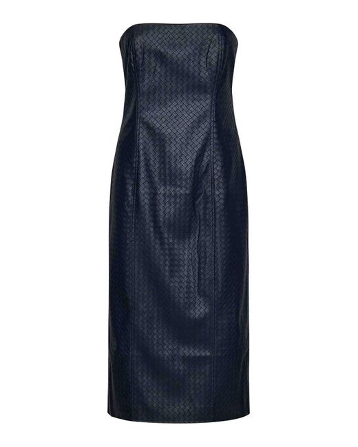 ROTATE BIRGER CHRISTENSEN Blue Midi Dress