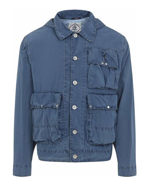 C P Company Blue Cp Company Medium Jacket for men