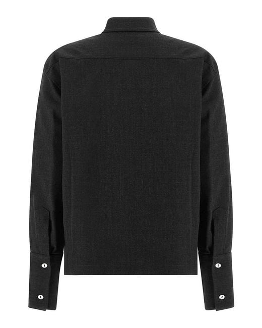 Thelatest Black Mlange Shirt
