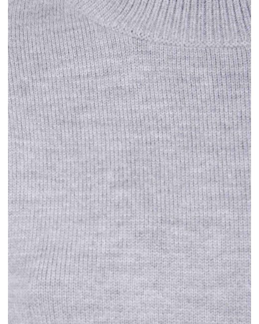 Totême Gray Cashmere Merinos Double Knit