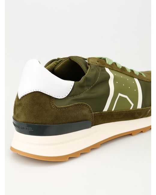 Philippe Model Green Toujours Basic Nylon Sneakers for men