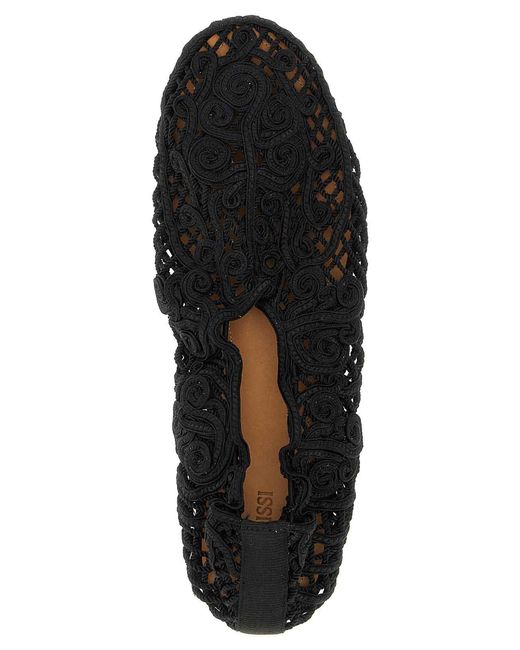 Odissi Black Iris Ballet Flats