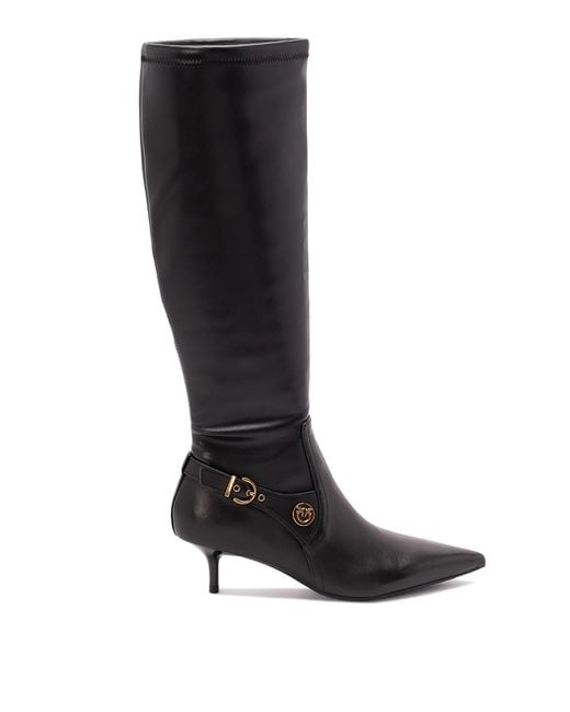 Pinko Black 'Gloria 15' Boots