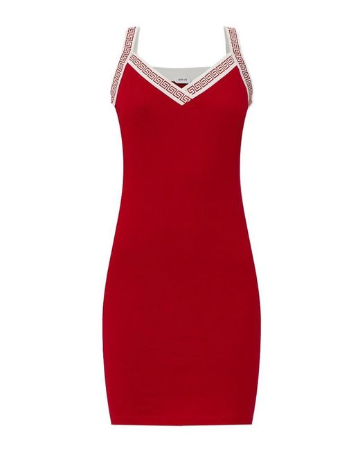 Versace Red Bodycon Mini Dress