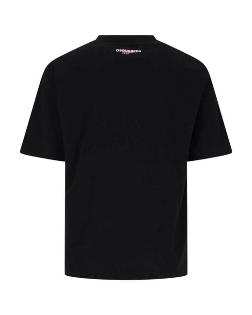 DSquared² Black X Vaquera T-Shirt for men