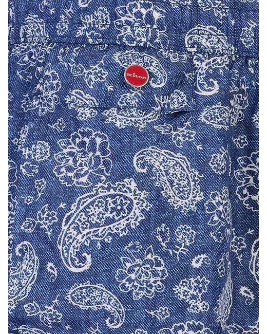 Kiton Blue Swimsuit for men