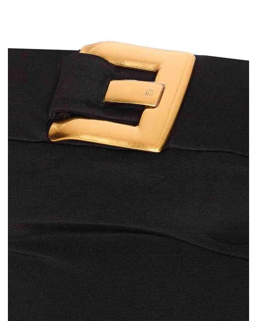 Balmain Black Belted Bustier Body