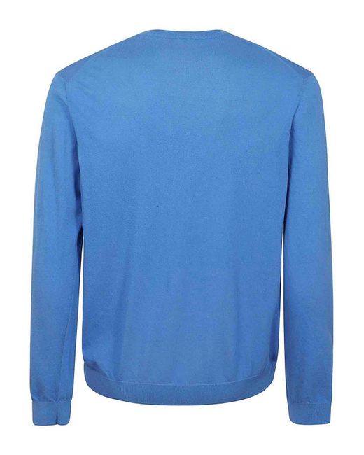 Malo Blue Crewneck Sweater for men
