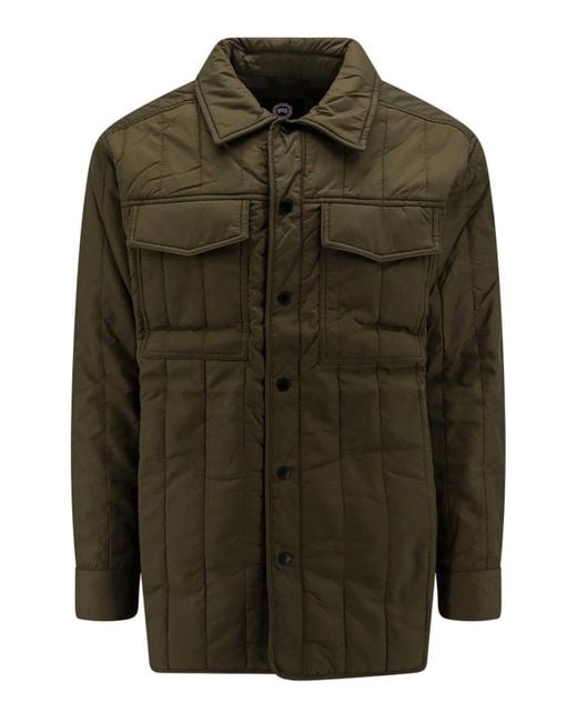 Canada Goose Green Padded And Quilted Nylon Jacket for men