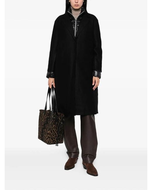 Herno Black Detachable-Liner Coat
