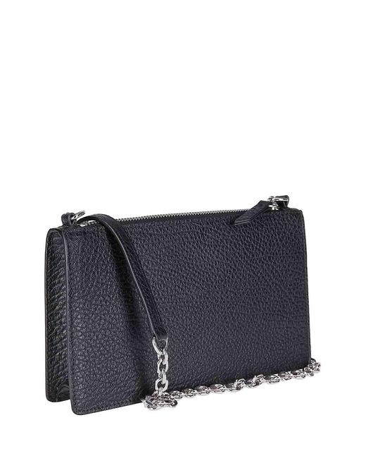 Maison Margiela Gray Zipped Wallet On Chain