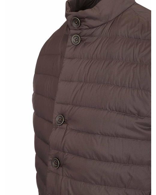 Herno Brown Rain Proof Vest Coats for men