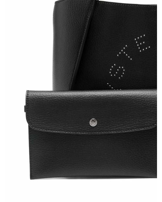Stella McCartney Black Stella Logo Tote Bag