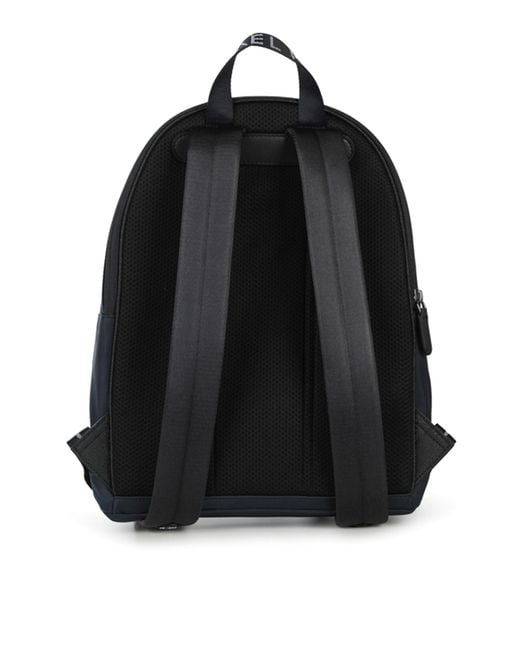 MICHAEL Michael Kors Blue Nylon Backpack With External Pocket And Logo for men