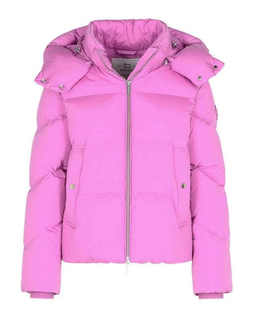 Woolrich Pink Alsea Fuchsia Polyamide Down Jacket