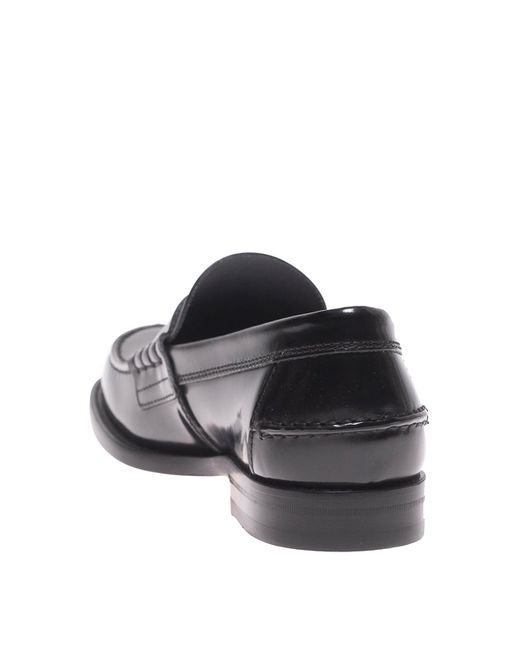 Tod's Black Polished Leather Loafers for men